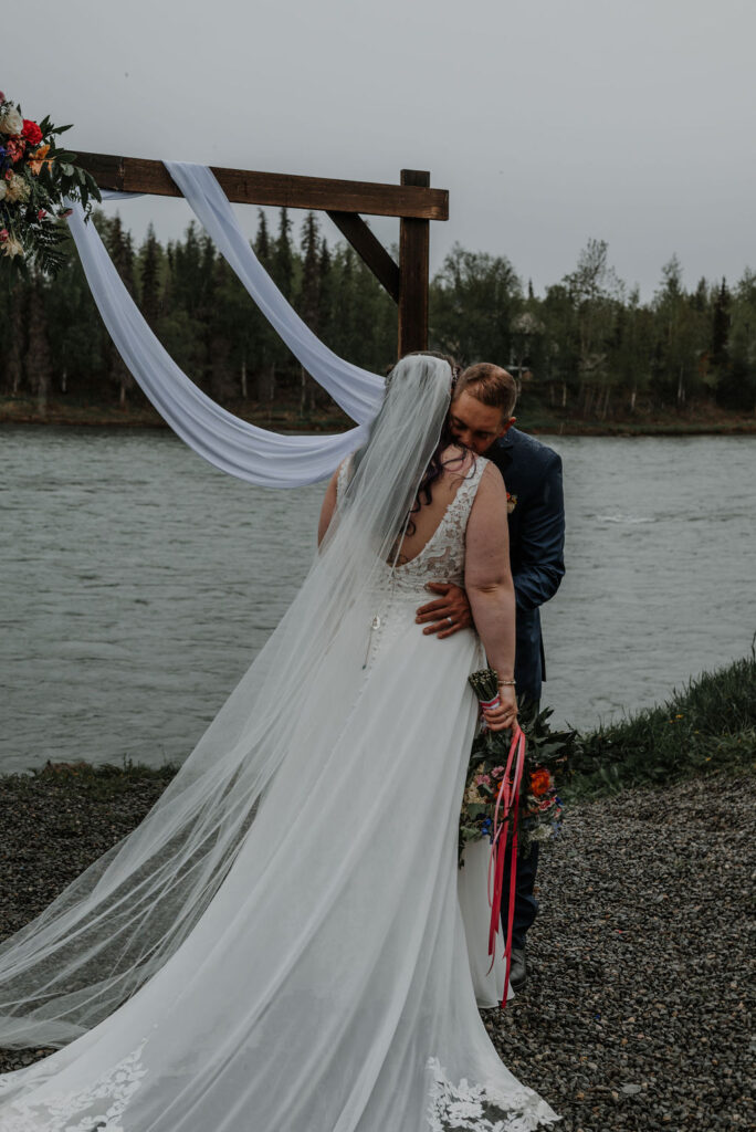 lodge wedding, outdoor wedding in alaska 